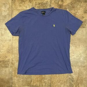 polo ralph lauren y2k blue and yellow t shirt size large